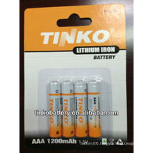 lithium 1.5v 1200mAh ow-priced and good quality battery
